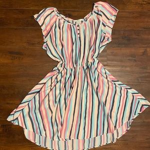 LC Lauren Conrad Pastel stripe dress